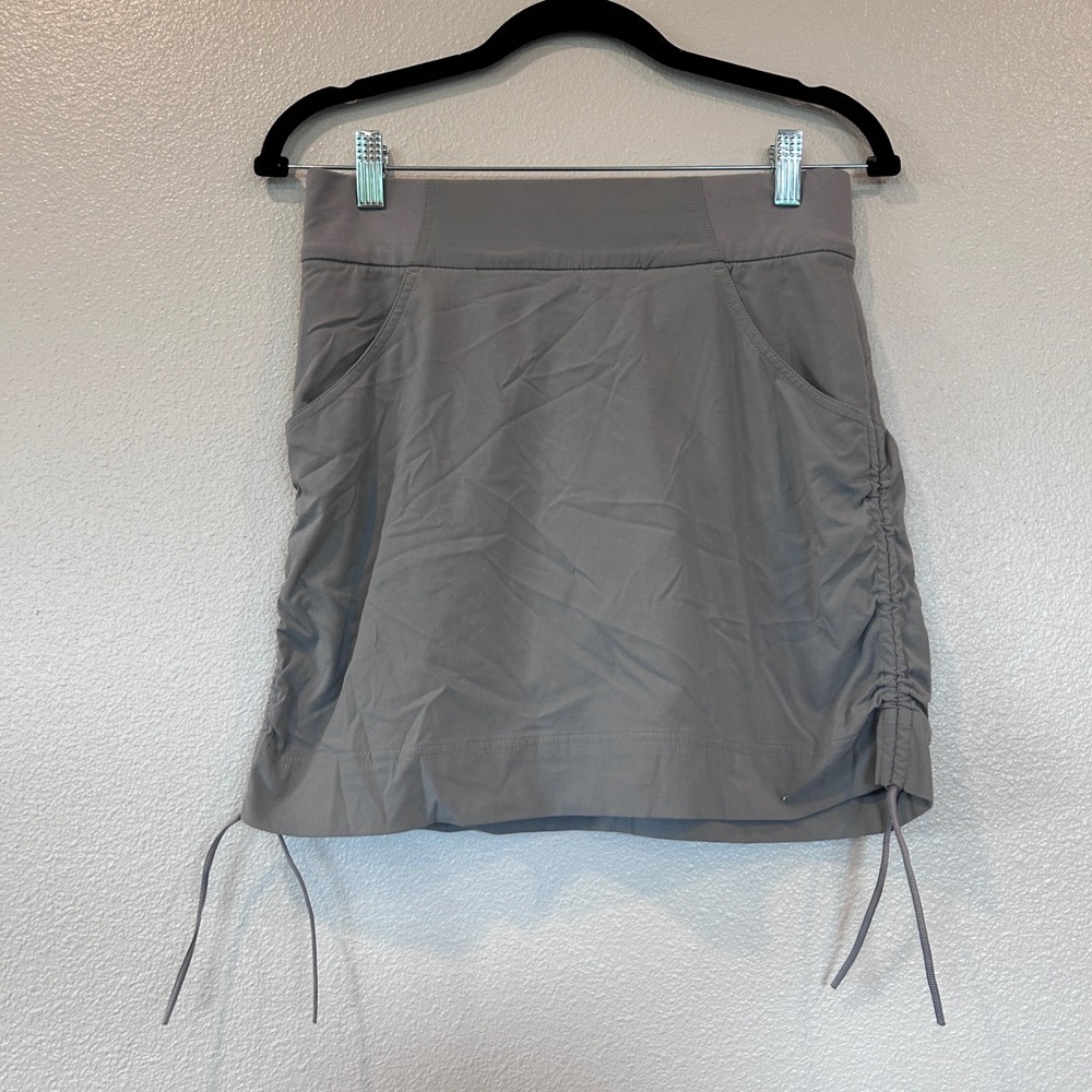 Columbia Omni-Shield Gray Active Skort Side Cinch Hiking Skirt Small C3-028